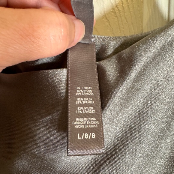 💥💥HOST PICK!!💥💥 Never worn Skims swim bodycon dark gray steel mini dress - large - Picture 4 of 7